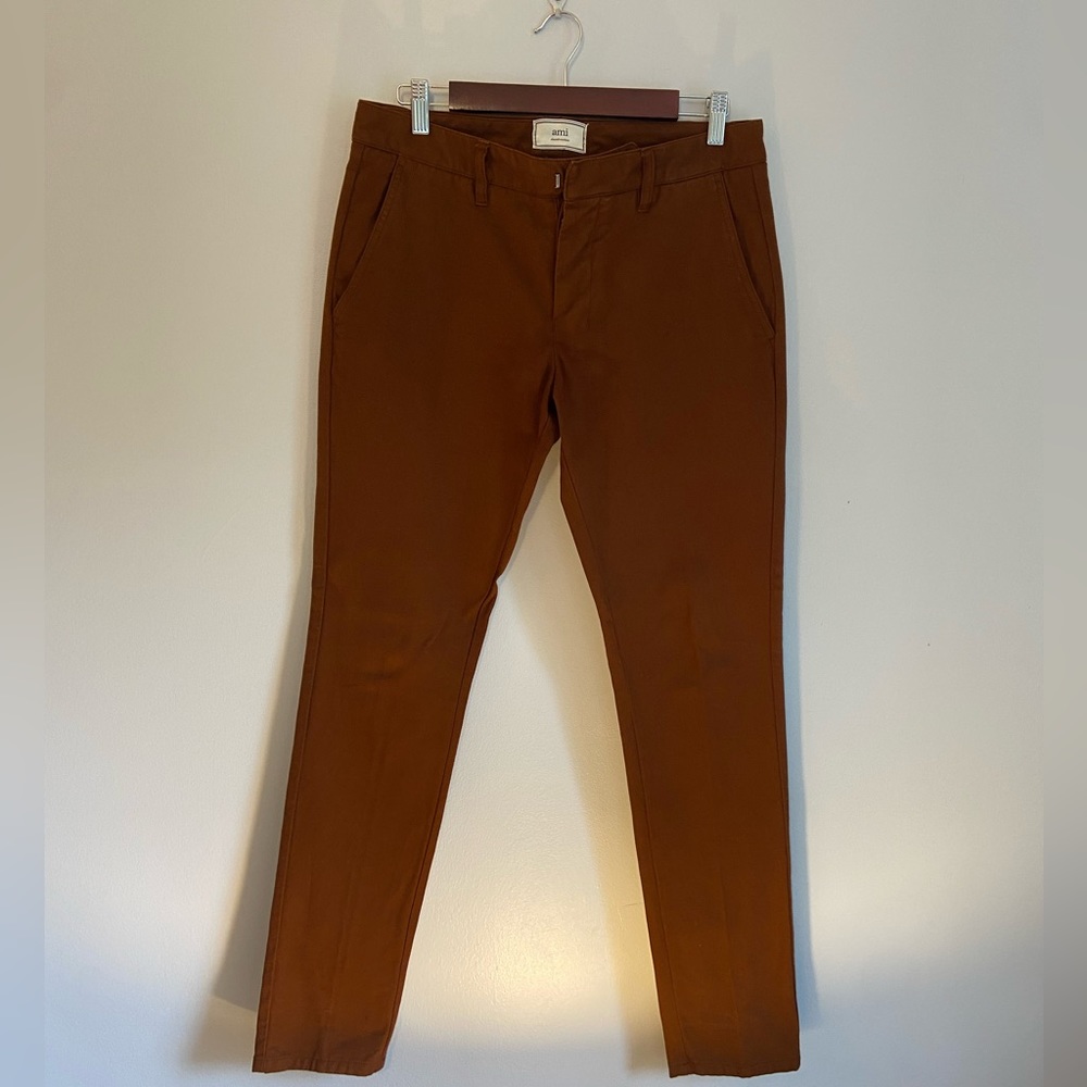NWOT 😎 Ami Paris slim fit jeans in burnt orange 🍊 Size S